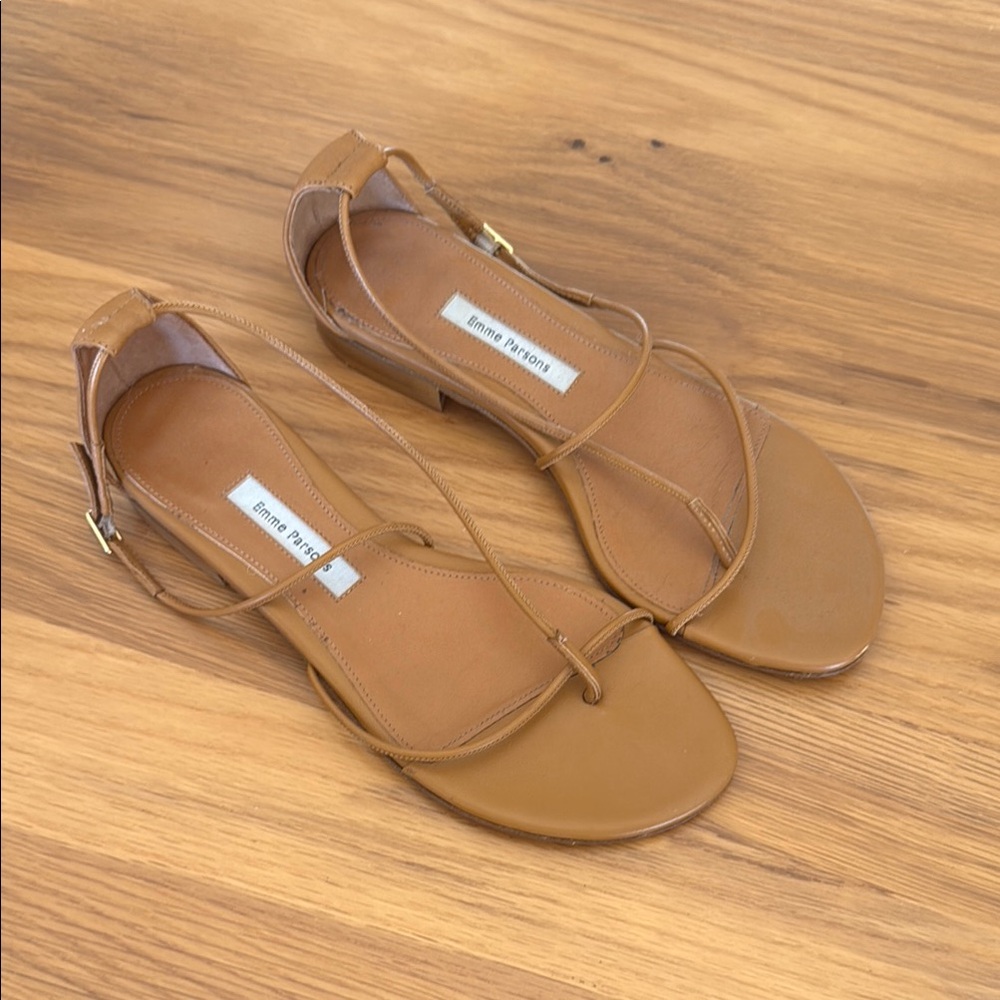 Emme Parsons String Sandal, Tobacco, 38
